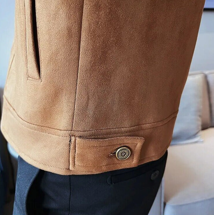 Suede Leather Trucker Jacket