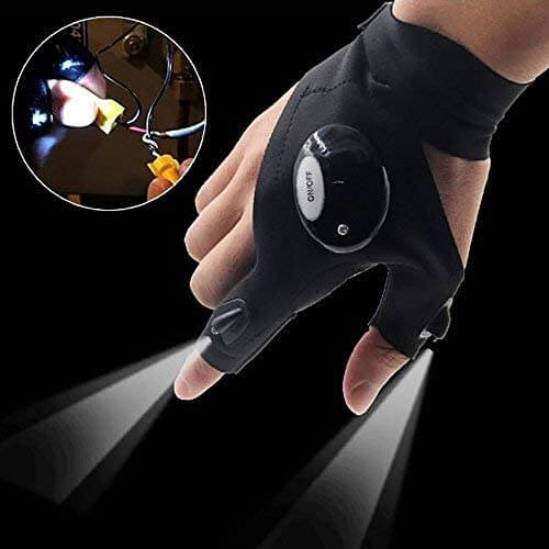 Fingerless Glove LED Ficklampa