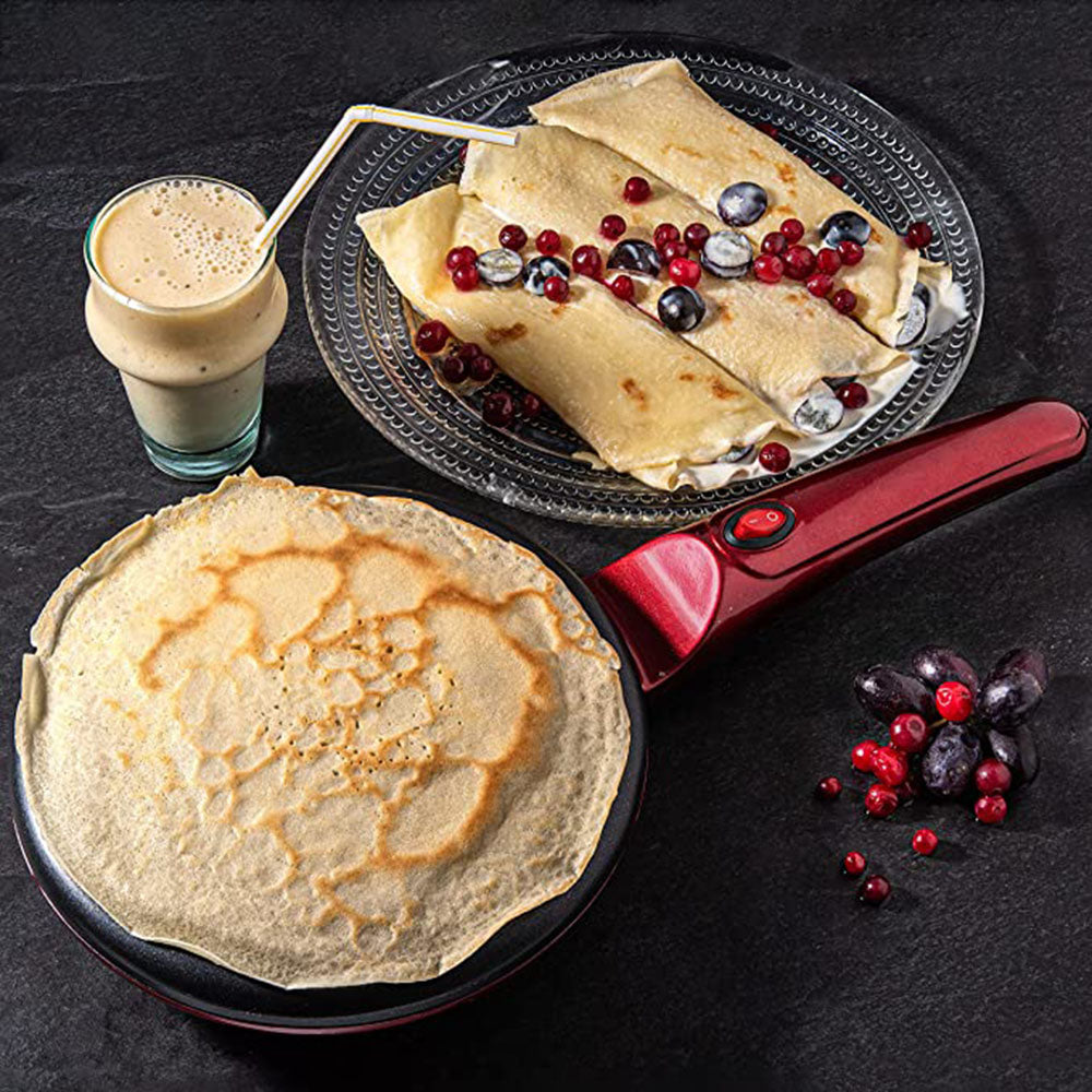 CrêpeExpress - Elektrisk crepe- och pannkakspanna med non-stick-teknik